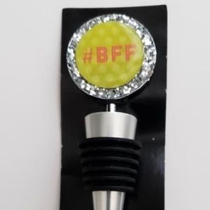 GLITTER BFF WINE STOPPER